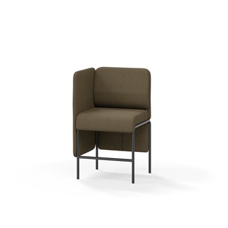 Adapt 60 sohva, matala selkänoja, sivupaneeli oikealla, ik 65, K 108