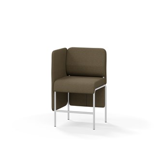Adapt 60 sohva, matala selkänoja, sivupaneeli oikealla, ik 65, K 108