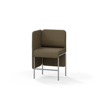 Adapt 60 sohva, matala selkänoja, sivupaneeli oikealla, ik 65, K 108