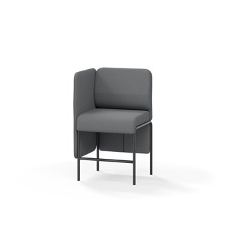 Adapt 60 sohva, matala selkänoja, sivupaneeli oikealla, ik 65, K 108