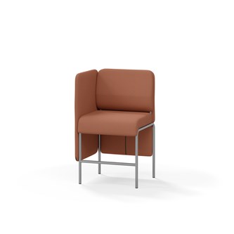 Adapt 60 sohva, matala selkänoja, sivupaneeli oikealla, ik 65, K 108