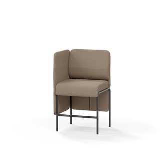 Adapt 60 sohva, matala selkänoja, sivupaneeli oikealla, ik 65, K 108