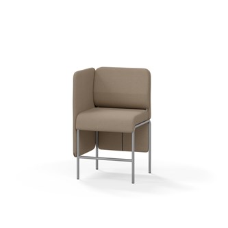 Adapt 60 sohva, matala selkänoja, sivupaneeli oikealla, ik 65, K 108