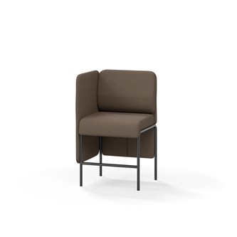 Adapt 60 sohva, matala selkänoja, sivupaneeli oikealla, ik 65, K 108