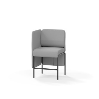 Adapt 60 sohva, matala selkänoja, sivupaneeli oikealla, ik 65, K 108