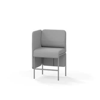 Adapt 60 sohva, matala selkänoja, sivupaneeli oikealla, ik 65, K 108