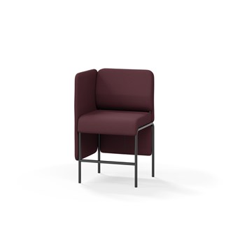 Adapt 60 sohva, matala selkänoja, sivupaneeli oikealla, ik 65, K 108