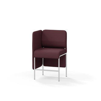 Adapt 60 sohva, matala selkänoja, sivupaneeli oikealla, ik 65, K 108