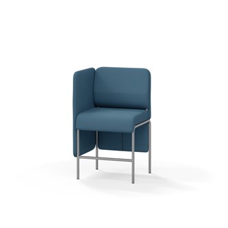 Adapt 60 sohva, matala selkänoja, sivupaneeli oikealla, ik 65, K 108