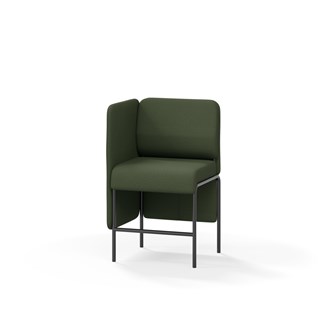 Adapt 60 sohva, matala selkänoja, sivupaneeli oikealla, ik 65, K 108