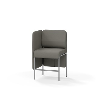 Adapt 60 sohva, matala selkänoja, sivupaneeli oikealla, ik 65, K 108