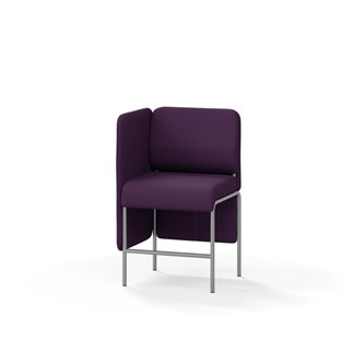 Adapt 60 sohva, matala selkänoja, sivupaneeli oikealla, ik 65, K 108