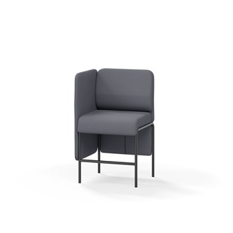 Adapt 60 sohva, matala selkänoja, sivupaneeli oikealla, ik 65, K 108