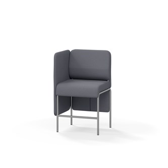 Adapt 60 sohva, matala selkänoja, sivupaneeli oikealla, ik 65, K 108