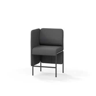 Adapt 60 sohva, matala selkänoja, sivupaneeli oikealla, ik 65, K 108