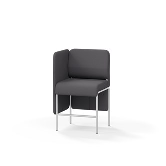 Adapt 60 sohva, matala selkänoja, sivupaneeli oikealla, ik 65, K 108