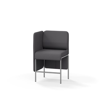 Adapt 60 sohva, matala selkänoja, sivupaneeli oikealla, ik 65, K 108