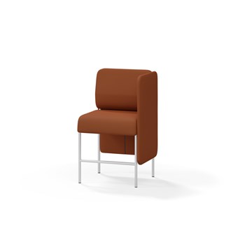Adapt 60 sohva, matala selkänoja, sivupaneeli vasemmalla, ik 65, K 108