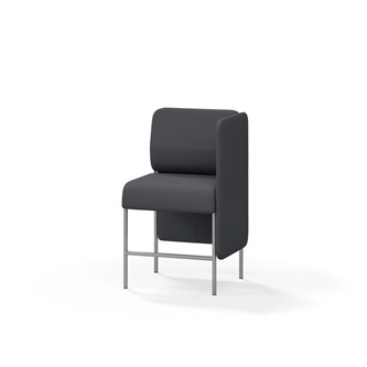 Adapt 60 sohva, matala selkänoja, sivupaneeli vasemmalla, ik 65, K 108