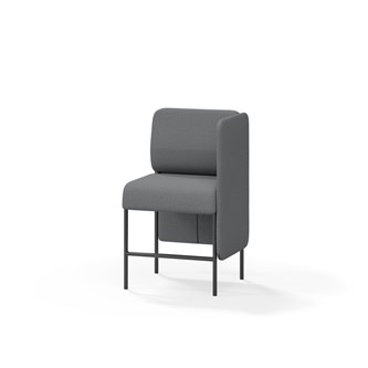 Adapt 60 sohva, matala selkänoja, sivupaneeli vasemmalla, ik 65, K 108