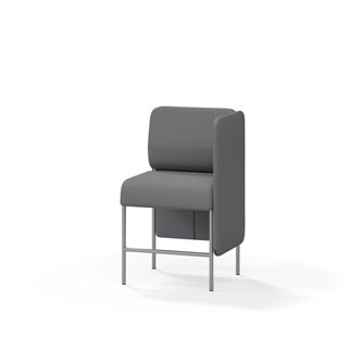Adapt 60 sohva, matala selkänoja, sivupaneeli vasemmalla, ik 65, K 108