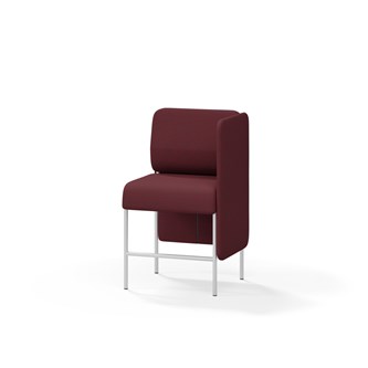 Adapt 60 sohva, matala selkänoja, sivupaneeli vasemmalla, ik 65, K 108
