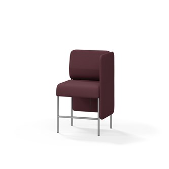Adapt 60 sohva, matala selkänoja, sivupaneeli vasemmalla, ik 65, K 108