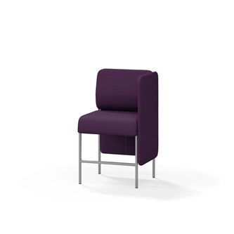 Adapt 60 sohva, matala selkänoja, sivupaneeli vasemmalla, ik 65, K 108