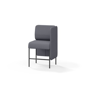 Adapt 60 sohva, matala selkänoja, sivupaneeli vasemmalla, ik 65, K 108