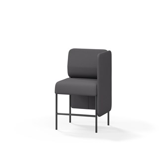 Adapt 60 sohva, matala selkänoja, sivupaneeli vasemmalla, ik 65, K 108