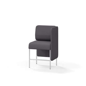 Adapt 60 sohva, matala selkänoja, sivupaneeli vasemmalla, ik 65, K 108