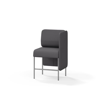 Adapt 60 sohva, matala selkänoja, sivupaneeli vasemmalla, ik 65, K 108