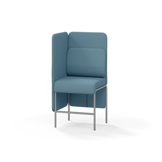Adapt 60 sohva, medium selkänoja, sivupaneeli oikealla, ik 65, K 128