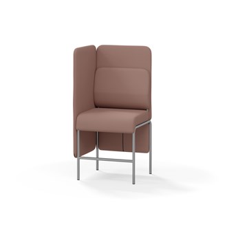 Adapt 60 sohva, medium selkänoja, sivupaneeli oikealla, ik 65, K 128
