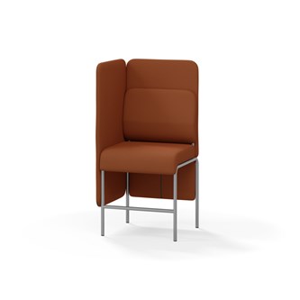 Adapt 60 sohva, medium selkänoja, sivupaneeli oikealla, ik 65, K 128