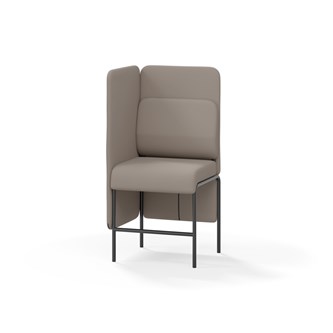 Adapt 60 sohva, medium selkänoja, sivupaneeli oikealla, ik 65, K 128
