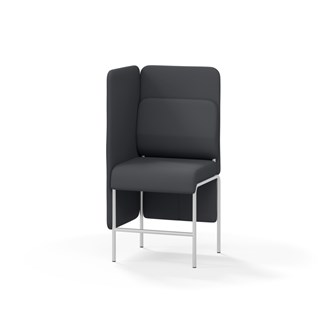 Adapt 60 sohva, medium selkänoja, sivupaneeli oikealla, ik 65, K 128