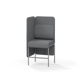 Adapt 60 sohva, medium selkänoja, sivupaneeli oikealla, ik 65, K 128