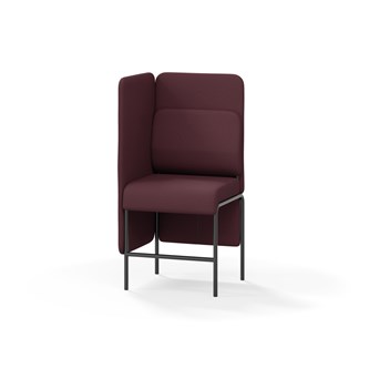 Adapt 60 sohva, medium selkänoja, sivupaneeli oikealla, ik 65, K 128