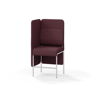 Adapt 60 sohva, medium selkänoja, sivupaneeli oikealla, ik 65, K 128