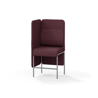 Adapt 60 sohva, medium selkänoja, sivupaneeli oikealla, ik 65, K 128