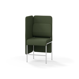 Adapt 60 sohva, medium selkänoja, sivupaneeli oikealla, ik 65, K 128