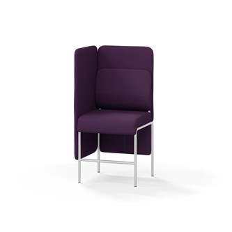Adapt 60 sohva, medium selkänoja, sivupaneeli oikealla, ik 65, K 128