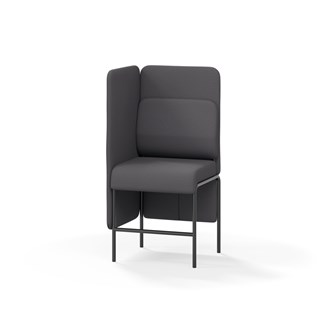 Adapt 60 sohva, medium selkänoja, sivupaneeli oikealla, ik 65, K 128