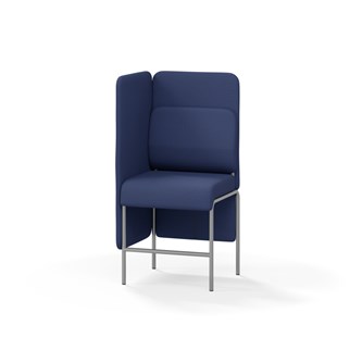 Adapt 60 sohva, medium selkänoja, sivupaneeli oikealla, ik 65, K 128