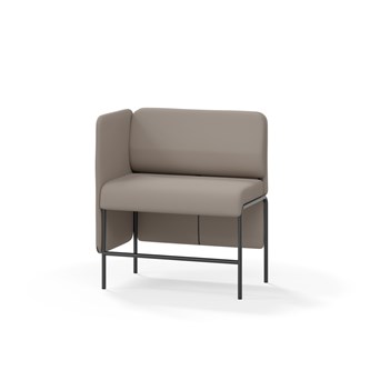 Adapt 90 sohva, matala selkänoja, sivupaneeli oikealla, ik 65, K 108