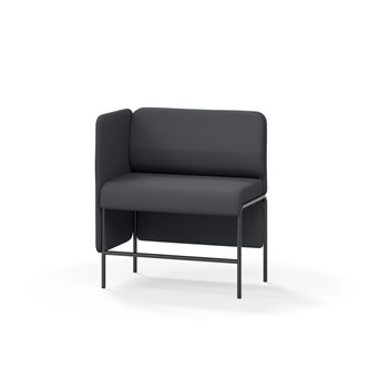 Adapt 90 sohva, matala selkänoja, sivupaneeli oikealla, ik 65, K 108