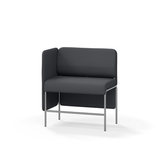 Adapt 90 sohva, matala selkänoja, sivupaneeli oikealla, ik 65, K 108