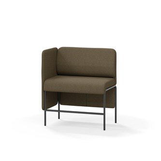 Adapt 90 sohva, matala selkänoja, sivupaneeli oikealla, ik 65, K 108