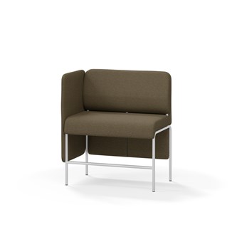 Adapt 90 sohva, matala selkänoja, sivupaneeli oikealla, ik 65, K 108